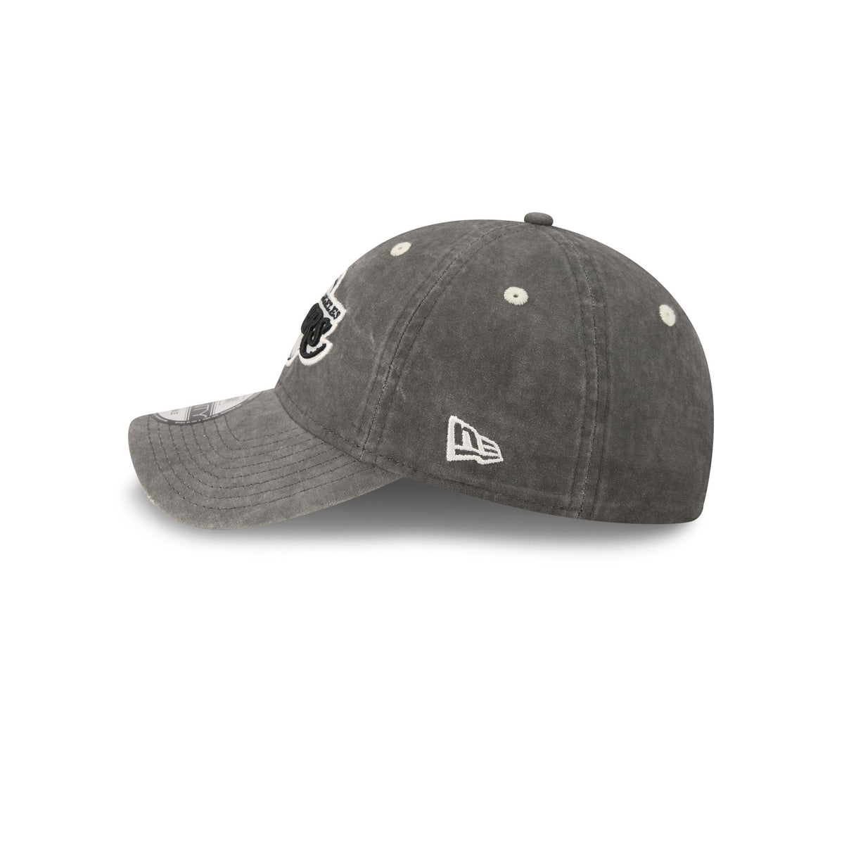 Los Angeles Lakers Washed Black Cotton 9TWENTY Adjustable Hat