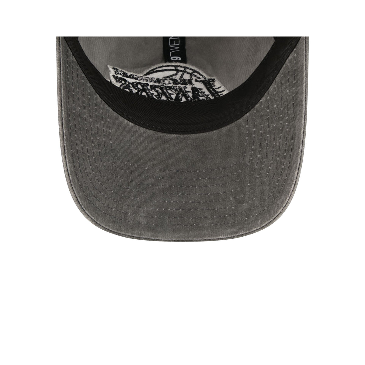 Los Angeles Lakers Washed Black Cotton 9TWENTY Adjustable Hat