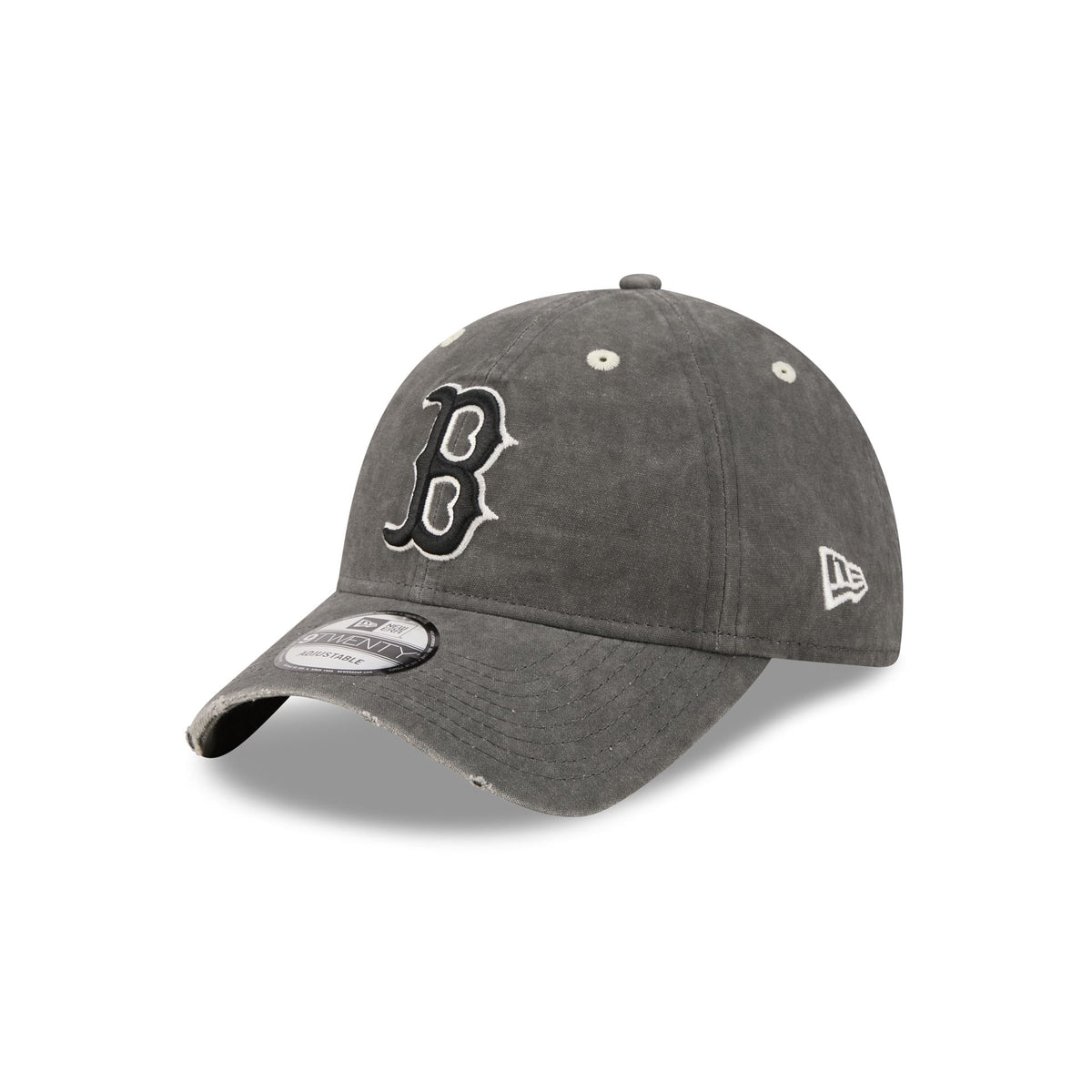 Boston Red Sox Washed Black Cotton 9TWENTY Adjustable Hat