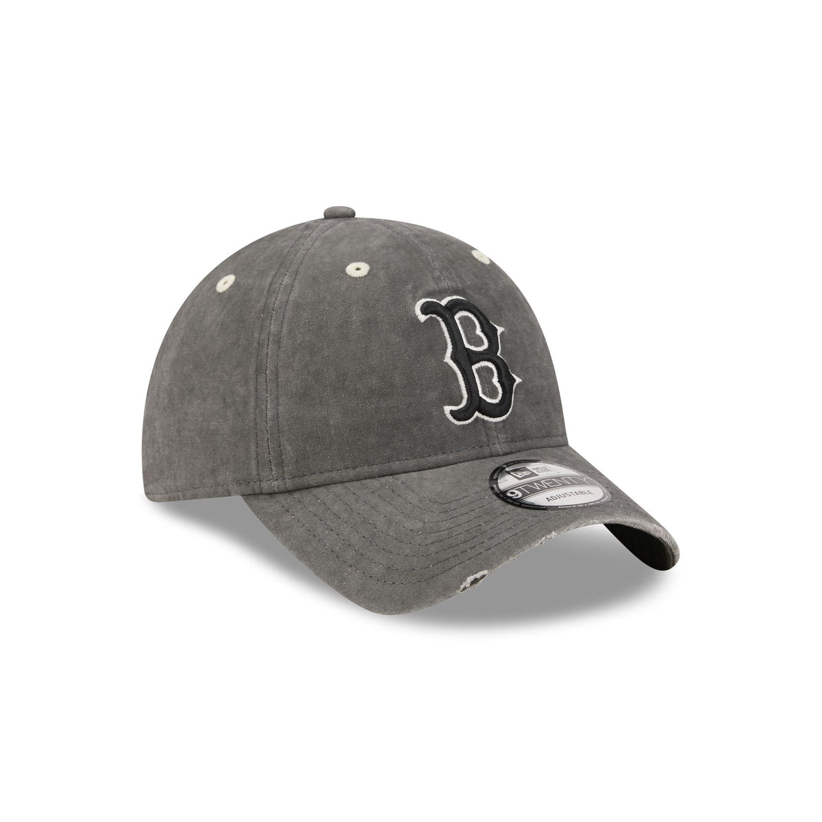 Boston Red Sox Washed Black Cotton 9TWENTY Adjustable Hat