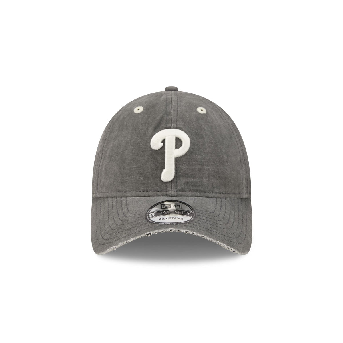 Philadelphia Phillies Washed Black Cotton 9TWENTY Adjustable Hat