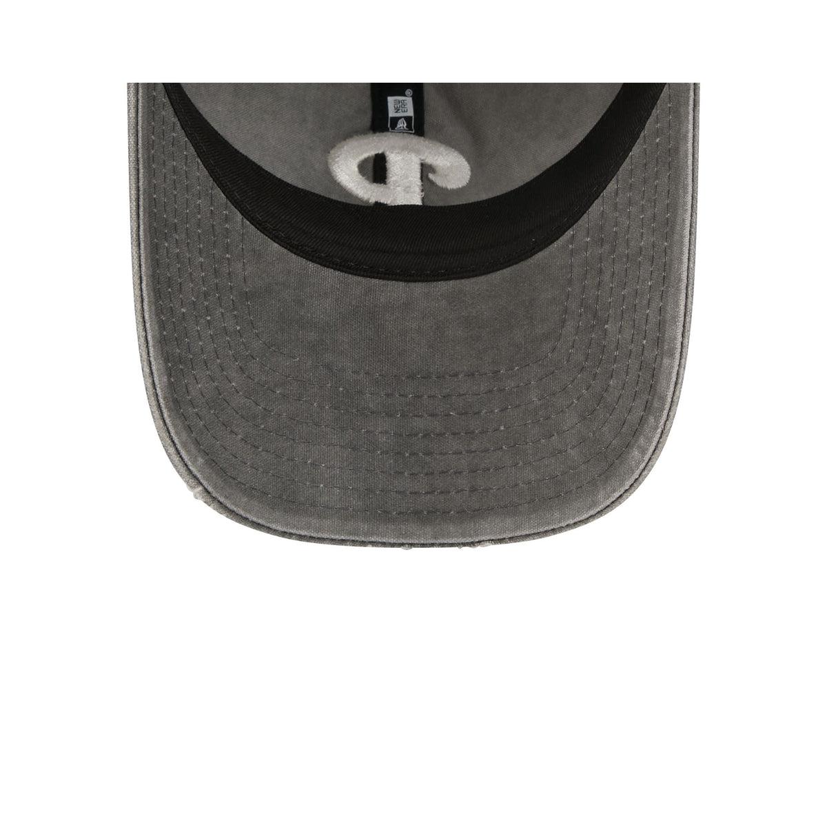 Philadelphia Phillies Washed Black Cotton 9TWENTY Adjustable Hat