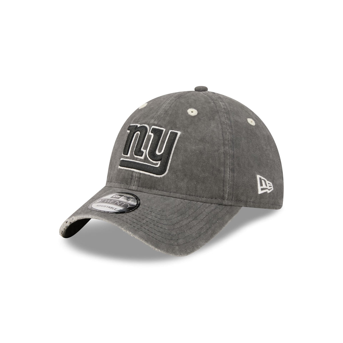 New York Giants Washed Black Cotton 9TWENTY Adjustable Hat