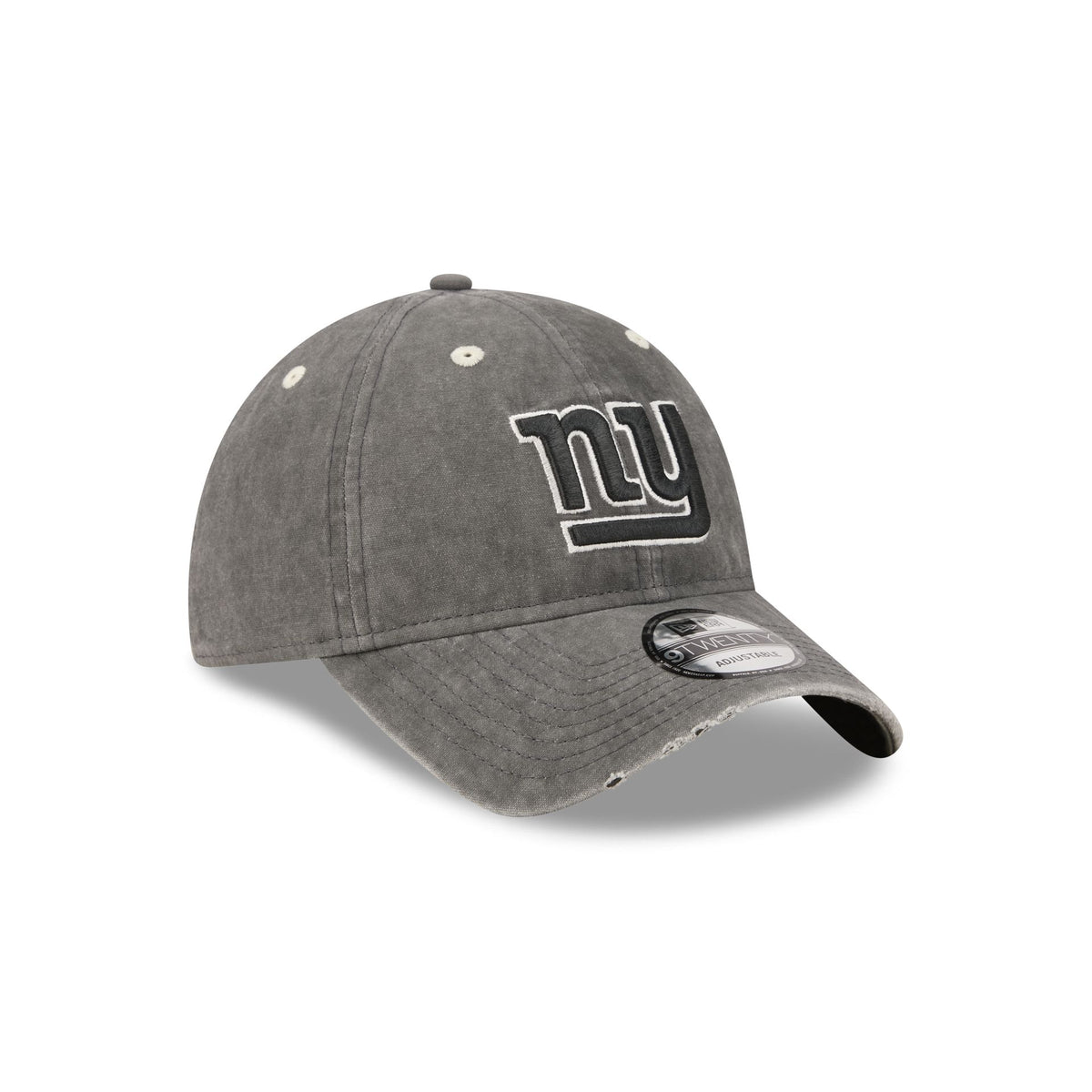 New York Giants Washed Black Cotton 9TWENTY Adjustable Hat