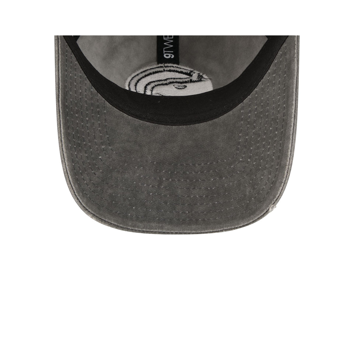 Atlanta Hawks Washed Black Cotton 9TWENTY Adjustable Hat