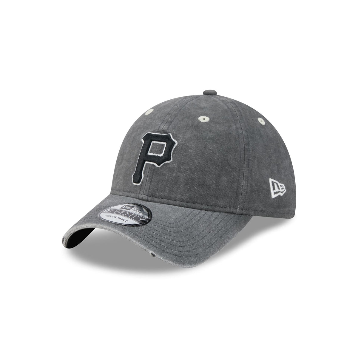 Pittsburgh Pirates Washed Black Cotton 9TWENTY Adjustable Hat