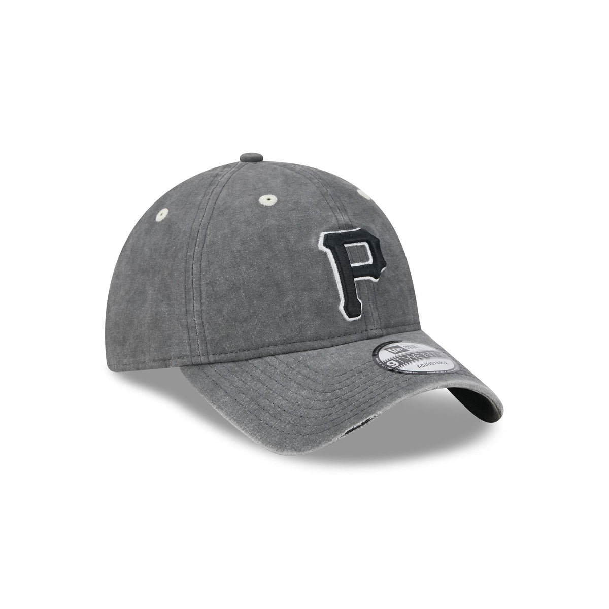 Pittsburgh Pirates Washed Black Cotton 9TWENTY Adjustable Hat