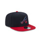 Atlanta Braves Fade Logo 9FIFTY A-Frame Snapback Hat