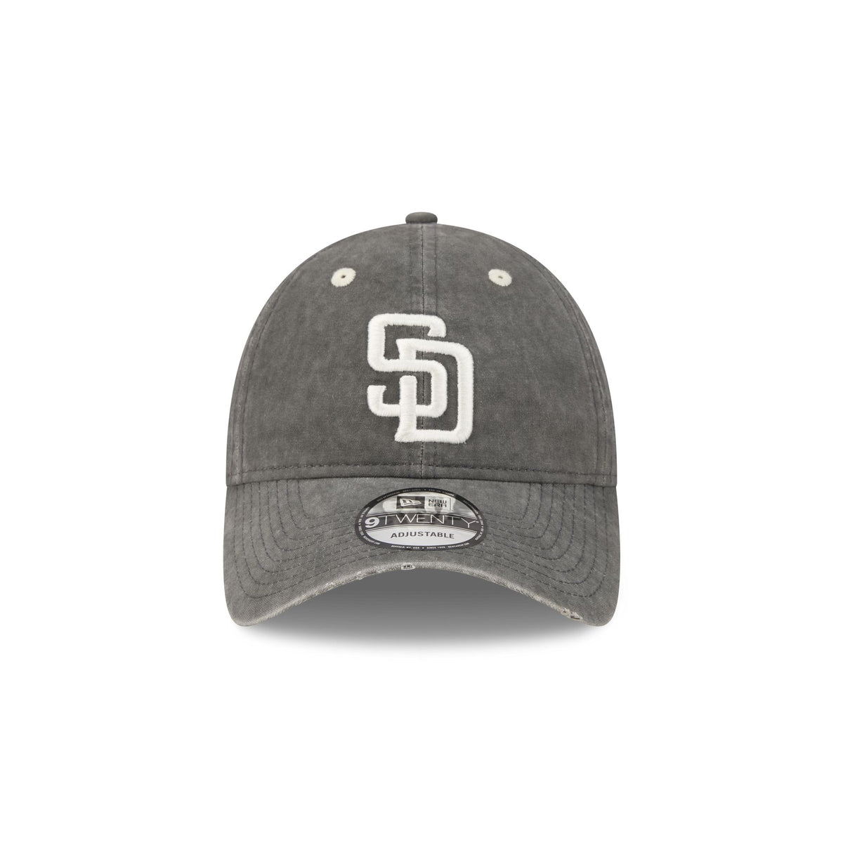 San Diego Padres Washed Black Cotton 9TWENTY Adjustable Hat