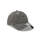 Chicago Cubs Washed Black Cotton 9TWENTY Adjustable Hat