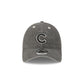 Chicago Cubs Washed Black Cotton 9TWENTY Adjustable Hat