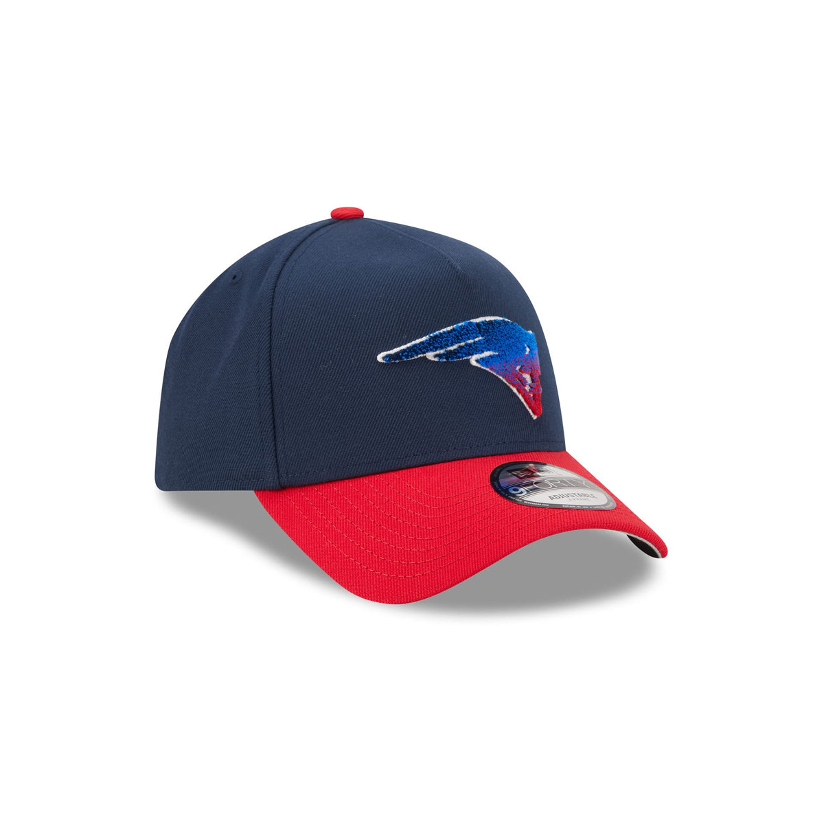 New England Patriots Fade Logo 9FORTY A-Frame Snapback Hat