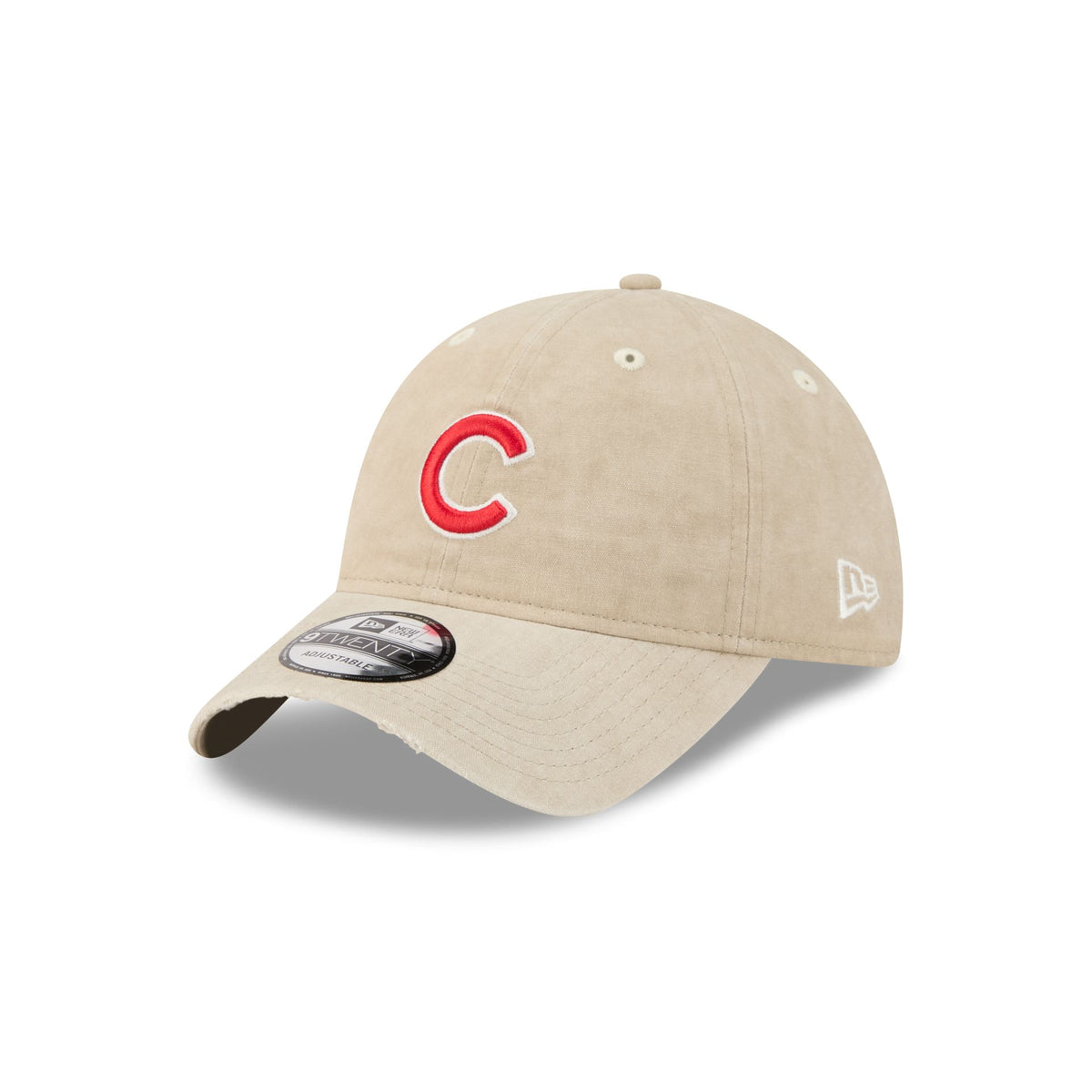 Chicago Cubs Washed Stone Cotton 9TWENTY Adjustable Hat