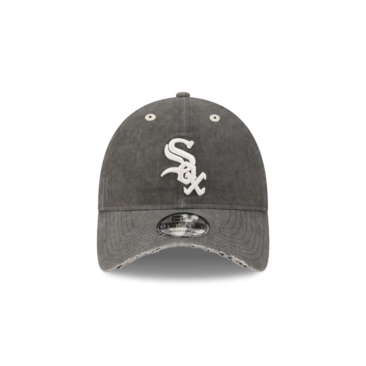 Chicago White Sox Washed Black Cotton 9TWENTY Adjustable Hat