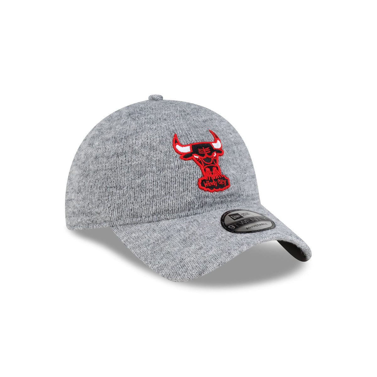 Chicago Bulls Gray Wool 9TWENTY Adjustable Hat