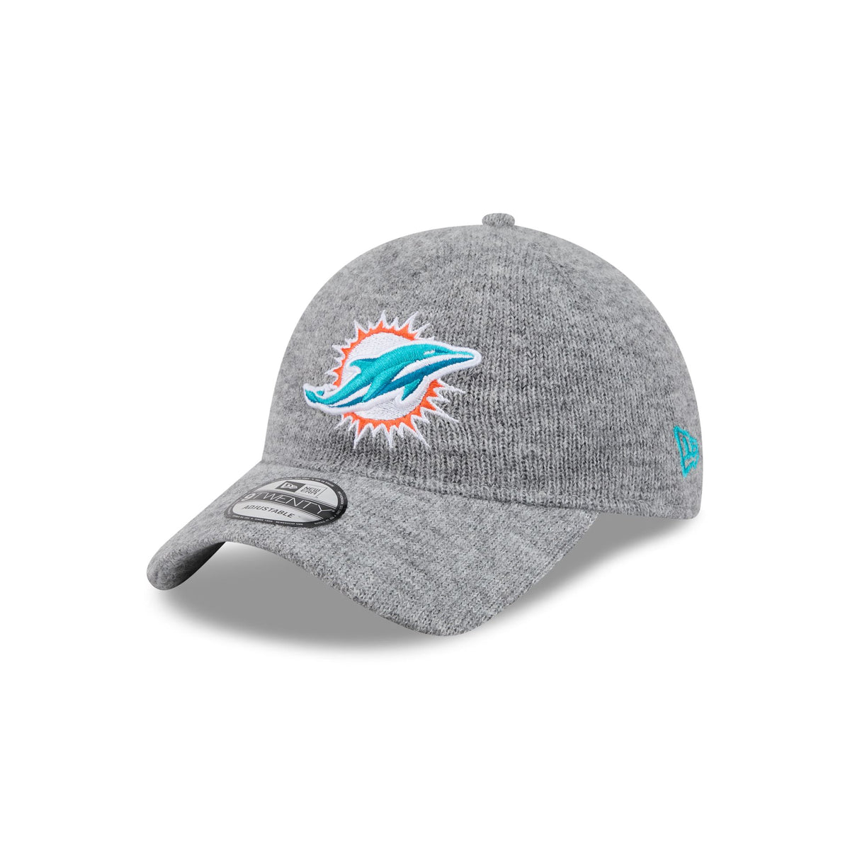 Miami Dolphins Gray Wool 9TWENTY Adjustable Hat