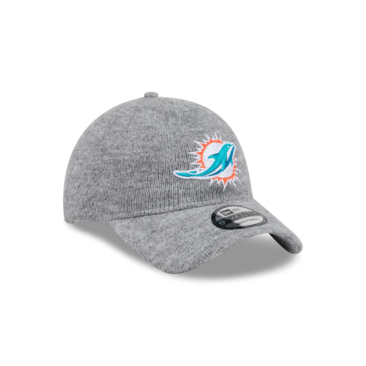 Miami Dolphins Gray Wool 9TWENTY Adjustable Hat