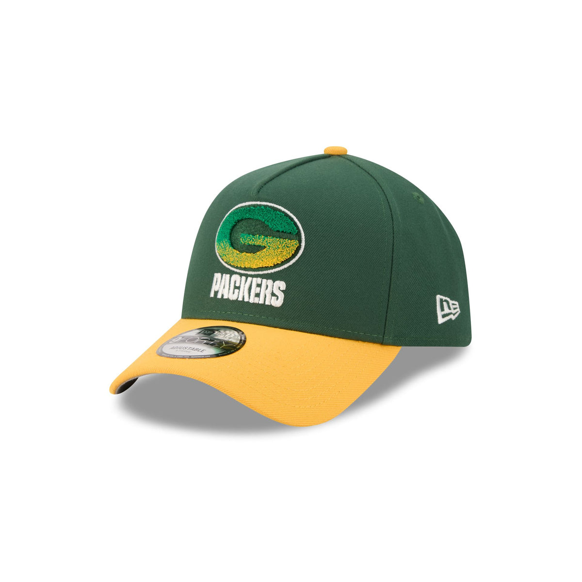 Green Bay Packers Fade Logo 9FORTY A-Frame Snapback Hat