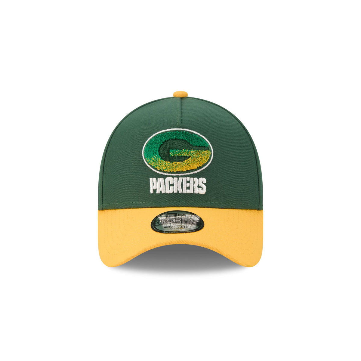 Green Bay Packers Fade Logo 9FORTY A-Frame Snapback Hat