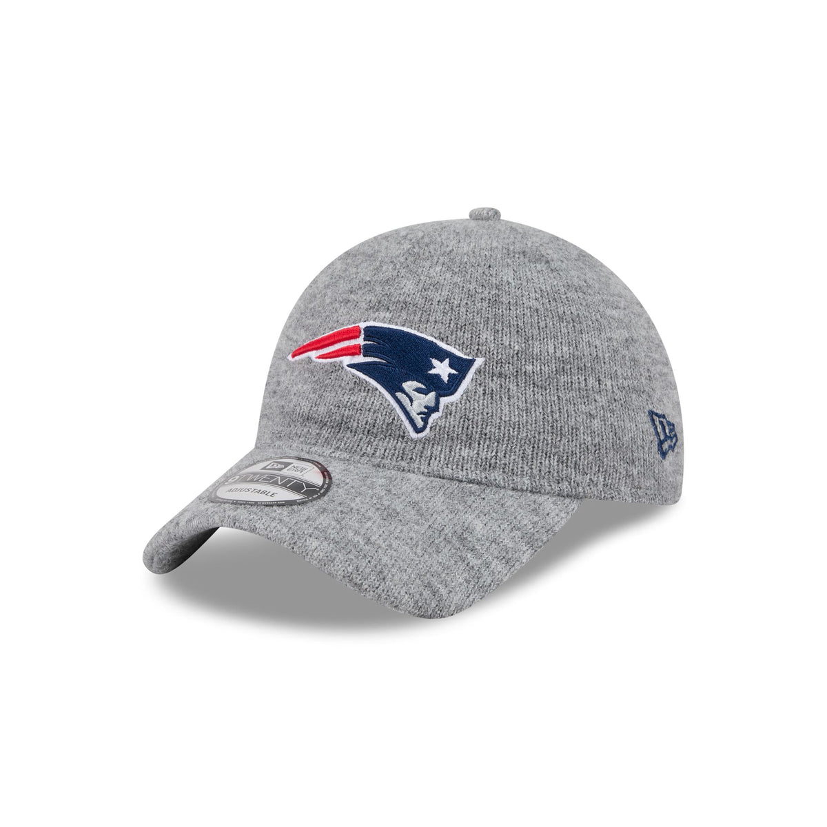 New England Patriots Gray Wool 9TWENTY Adjustable Hat