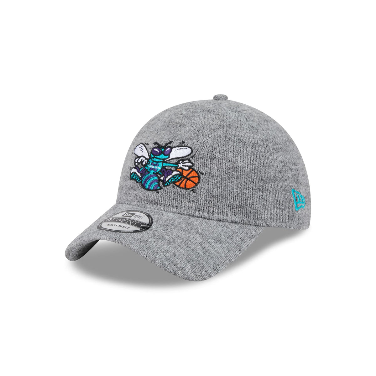 Charlotte Hornets Gray Wool 9TWENTY Adjustable Hat