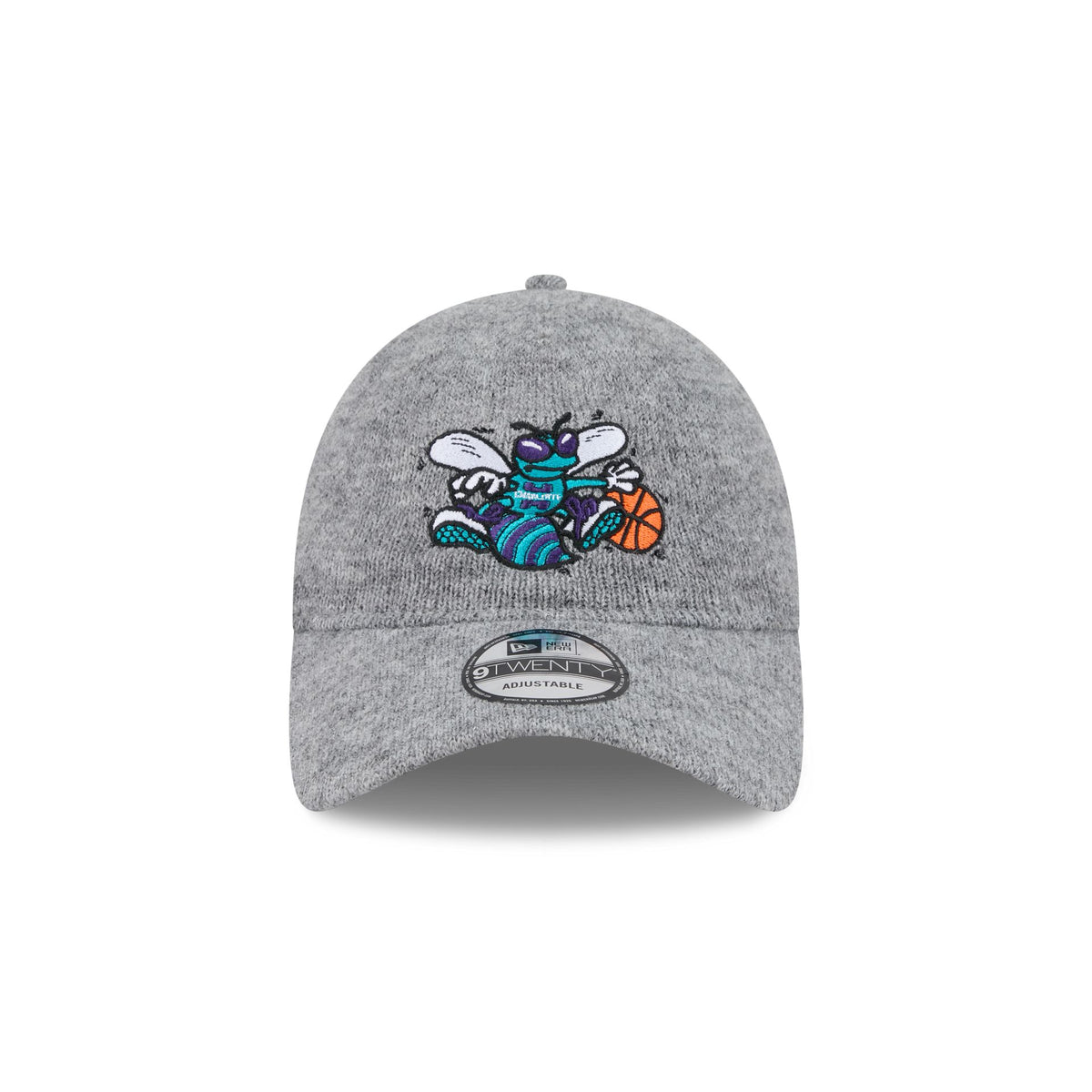 Charlotte Hornets Gray Wool 9TWENTY Adjustable Hat
