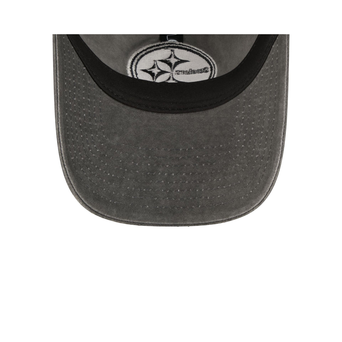 Pittsburgh Steelers Washed Black Cotton 9TWENTY Adjustable Hat
