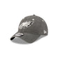 Philadelphia Eagles Washed Black Cotton 9TWENTY Adjustable Hat
