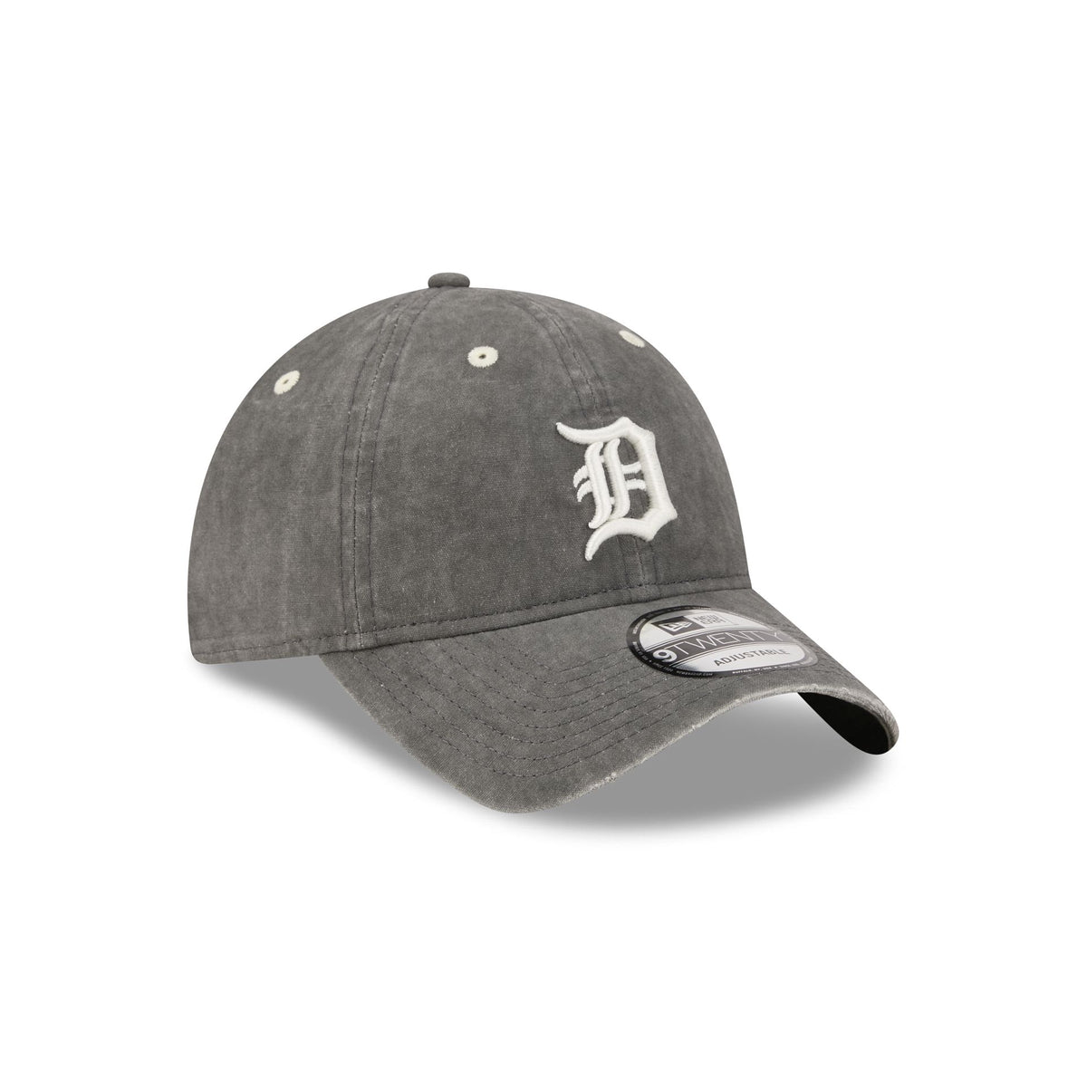 Detroit Tigers Washed Black Cotton 9TWENTY Adjustable Hat