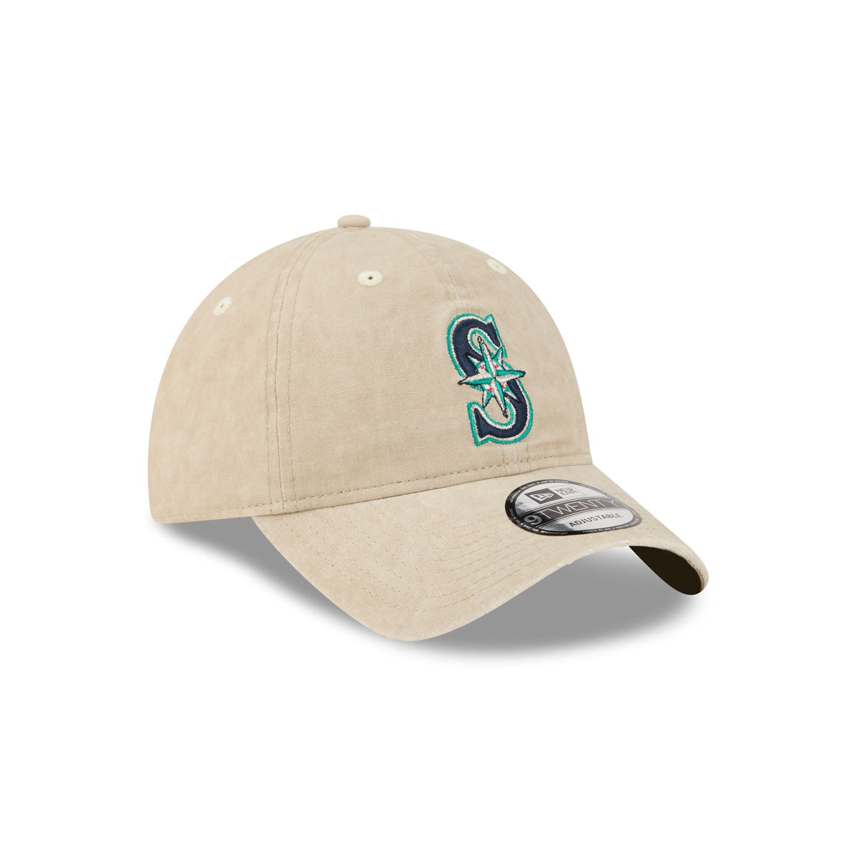 Seattle Mariners Washed Stone Cotton 9TWENTY Adjustable Hat
