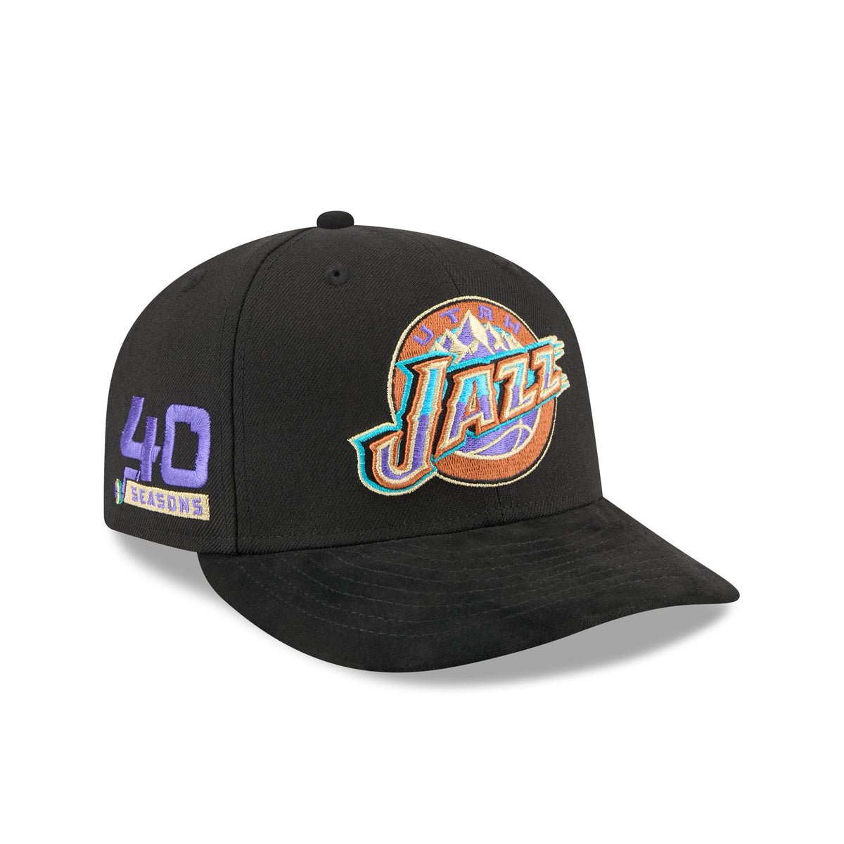 Utah Jazz Hardwood Classics Side Patch 9FIFTY Snapback Hat