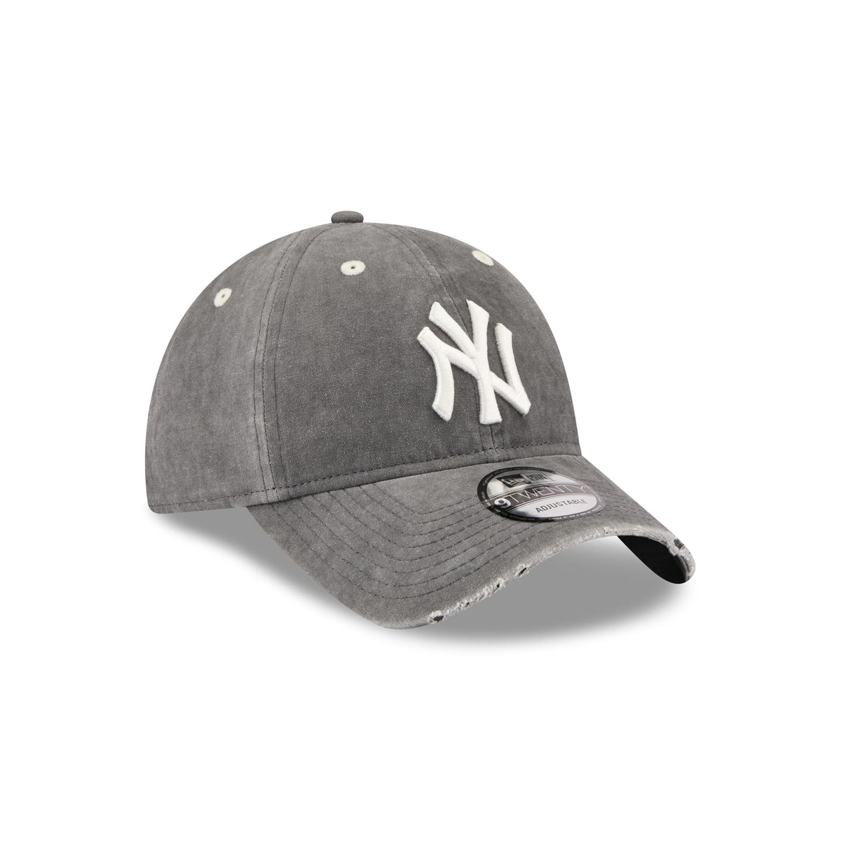 New York Yankees Washed Black Cotton 9TWENTY Adjustable Hat