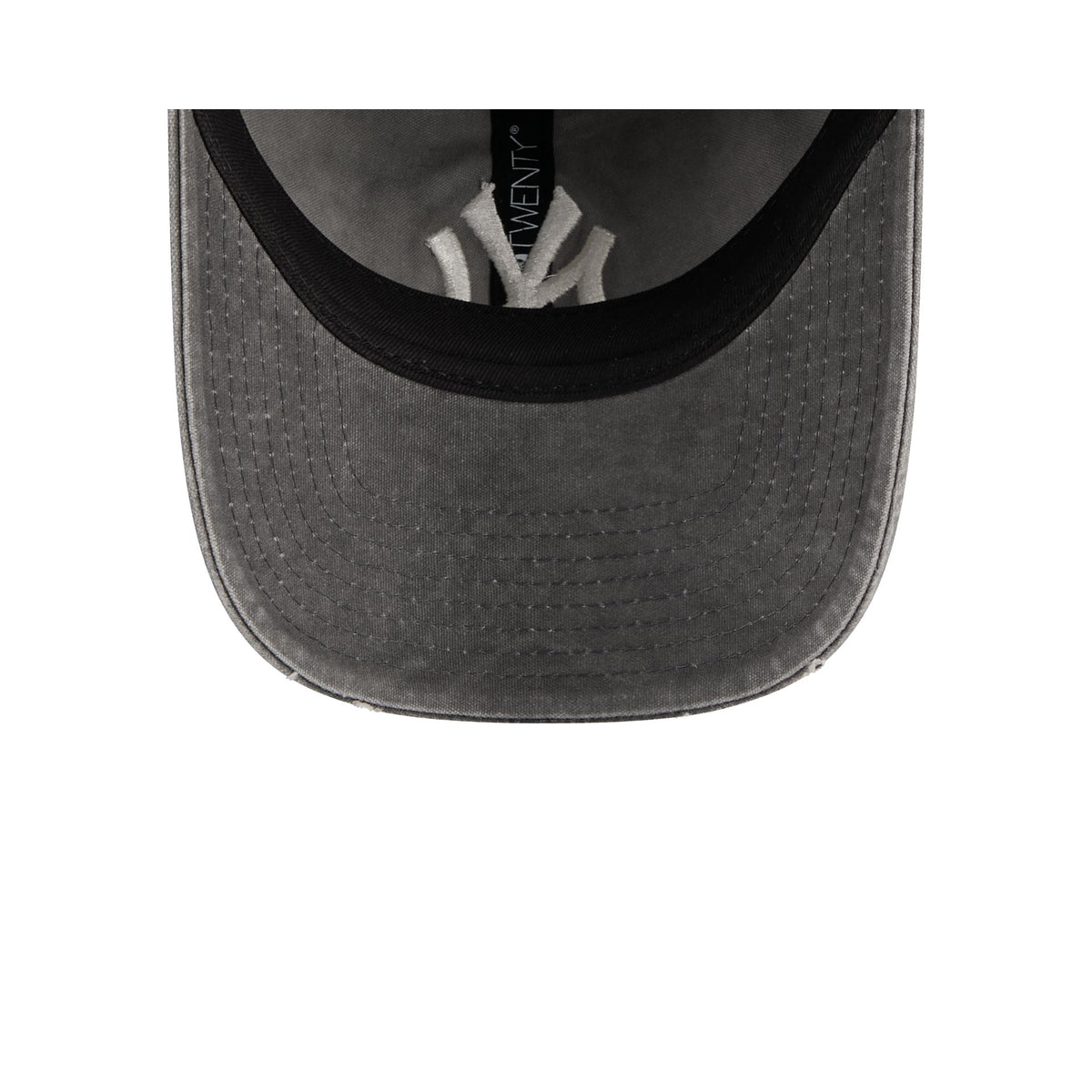 New York Yankees Washed Black Cotton 9TWENTY Adjustable Hat