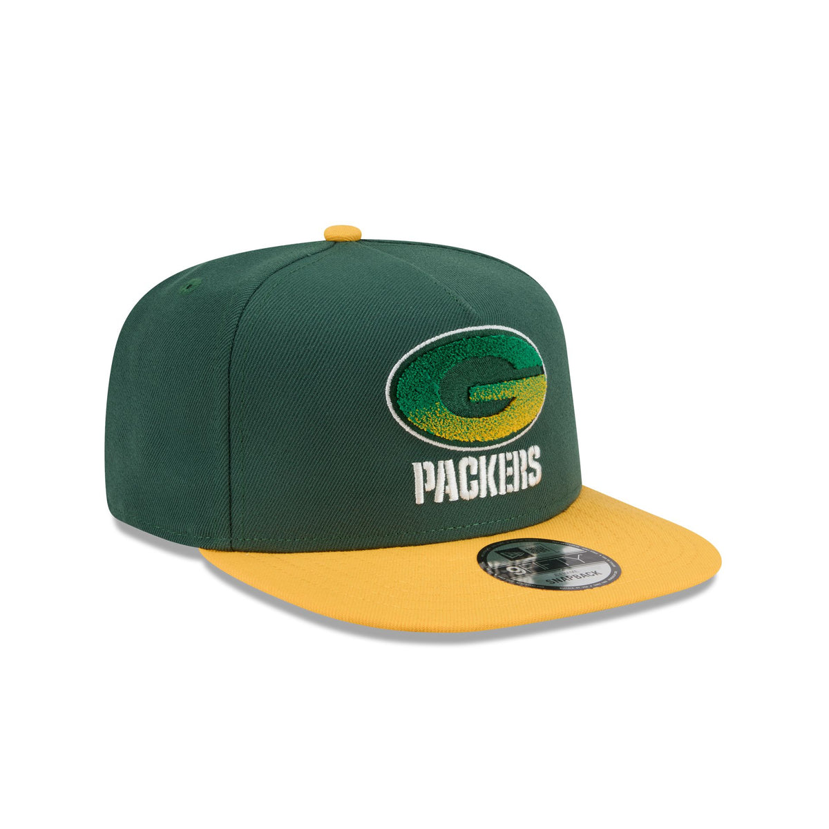 Green Bay Packers Fade Logo 9FIFTY A-Frame Snapback Hat