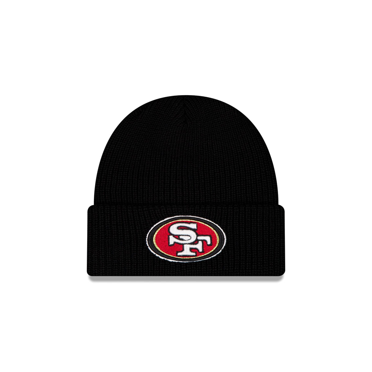 San Francisco 49ers Black Cuff Knit Beanie Hat