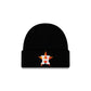 Houston Astros Black Cuff Knit Beanie Hat