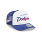 Los Angeles Dodgers Fade Script 9FIFTY A-Frame Trucker Hat