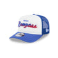 Texas Rangers Fade Script 9FIFTY A-Frame Trucker Hat