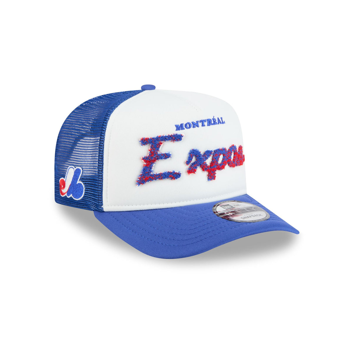 Montreal Expos Fade Script 9FIFTY A-Frame Trucker Hat