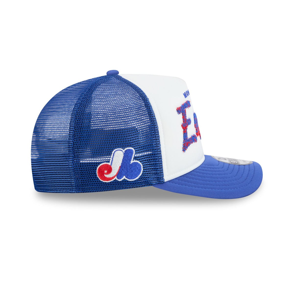 Montreal Expos Fade Script 9FIFTY A-Frame Trucker Hat