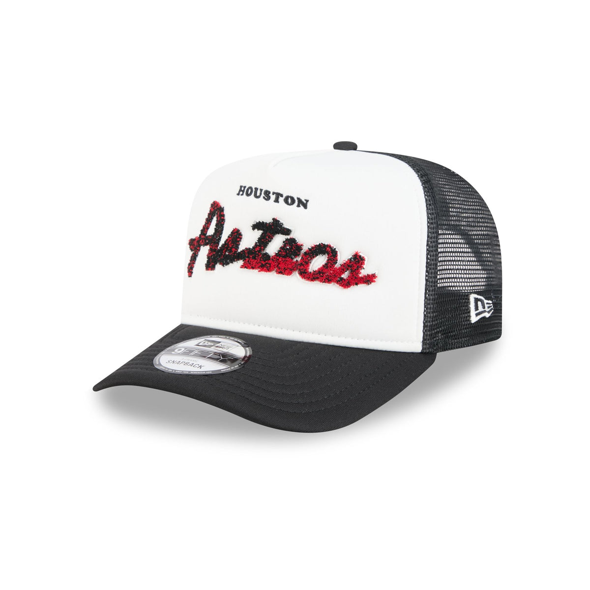 Houston Astros Fade Script 9FIFTY A-Frame Trucker Hat