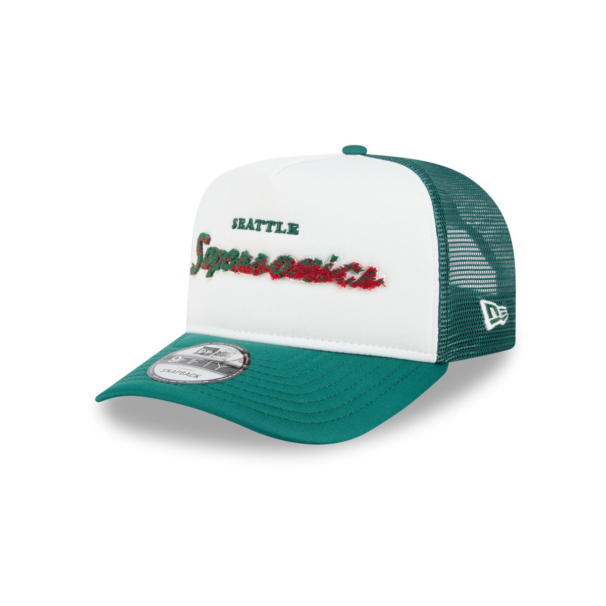 Seattle SuperSonics Fade Script 9FIFTY A-Frame Trucker Hat