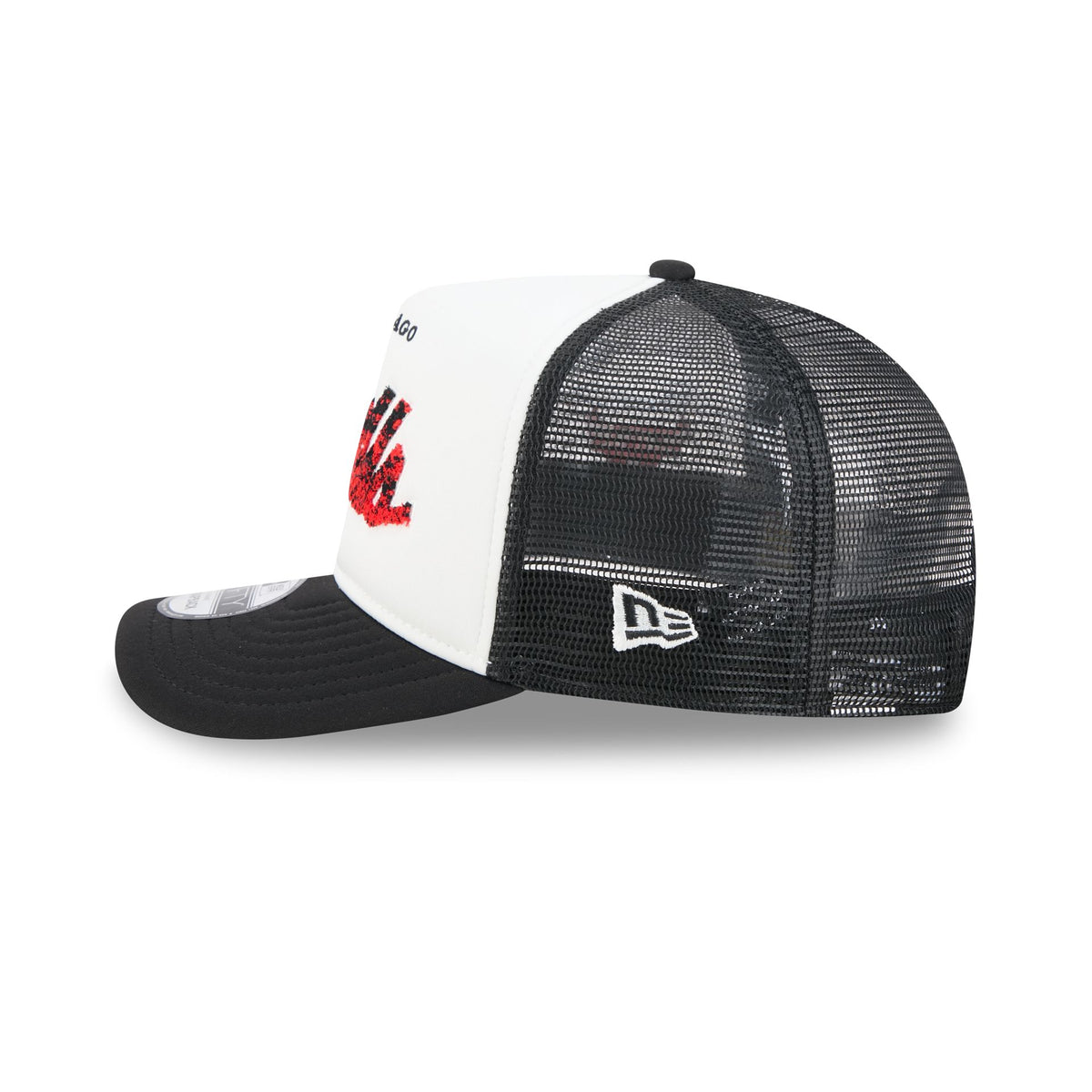 Chicago Bulls Fade Script 9FIFTY A-Frame Trucker Hat