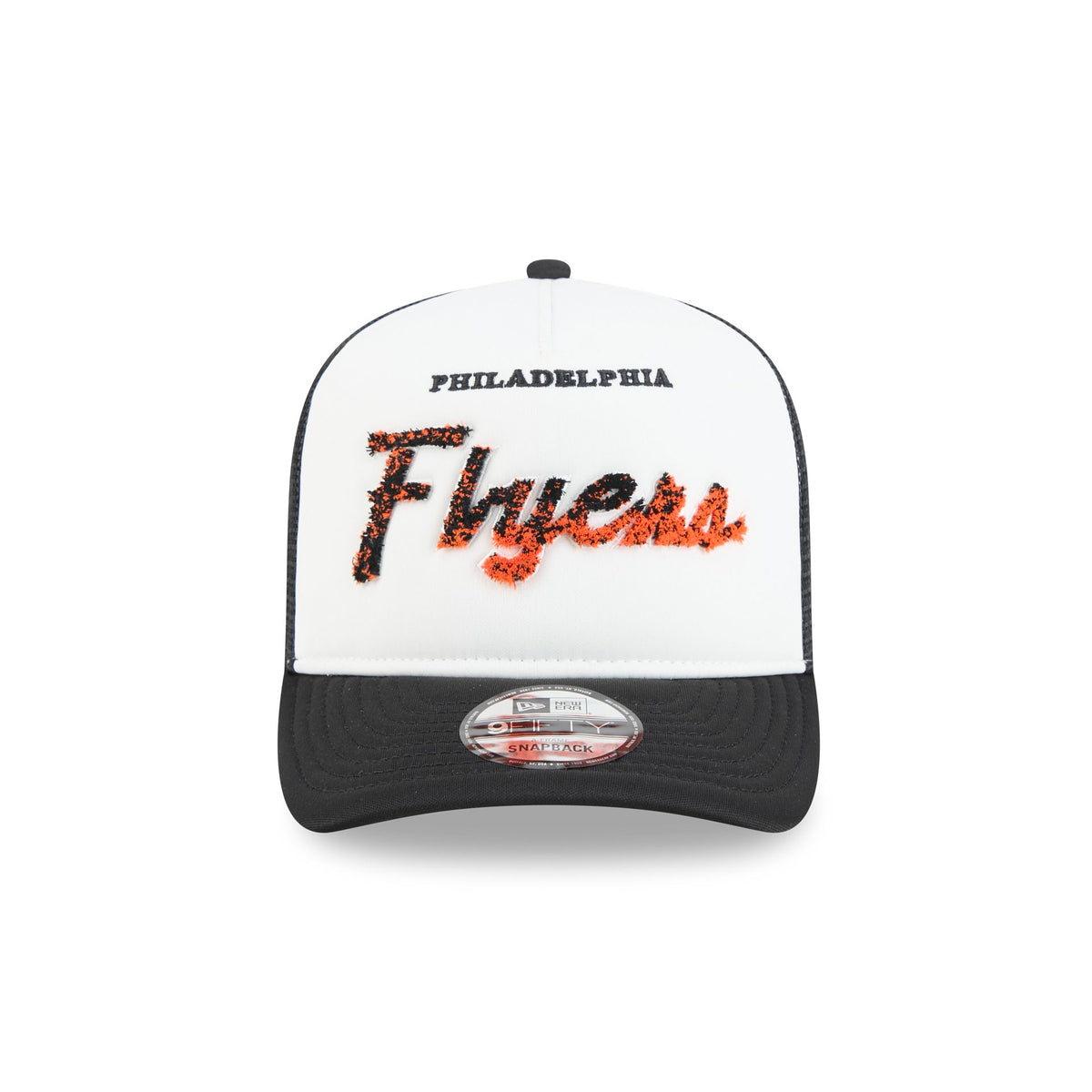 Philadelphia Flyers Fade Script 9FIFTY A-Frame Trucker Hat