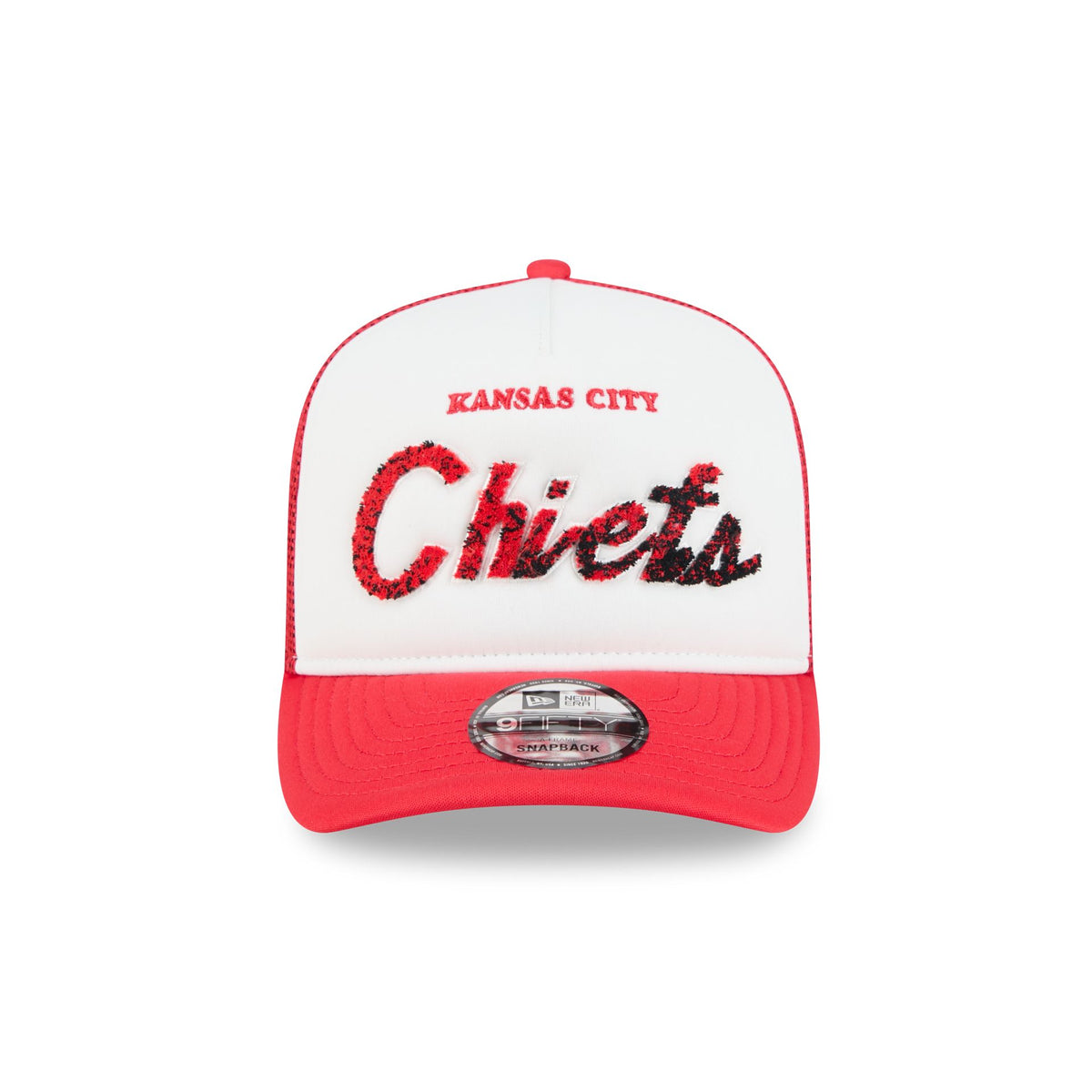 Kansas City Chiefs Fade Script 9FIFTY A-Frame Trucker Hat