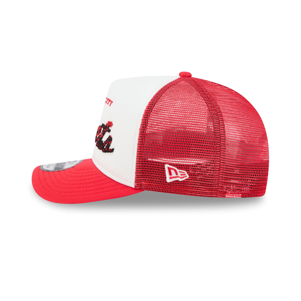 Kansas City Chiefs Fade Script 9FIFTY A-Frame Trucker Hat