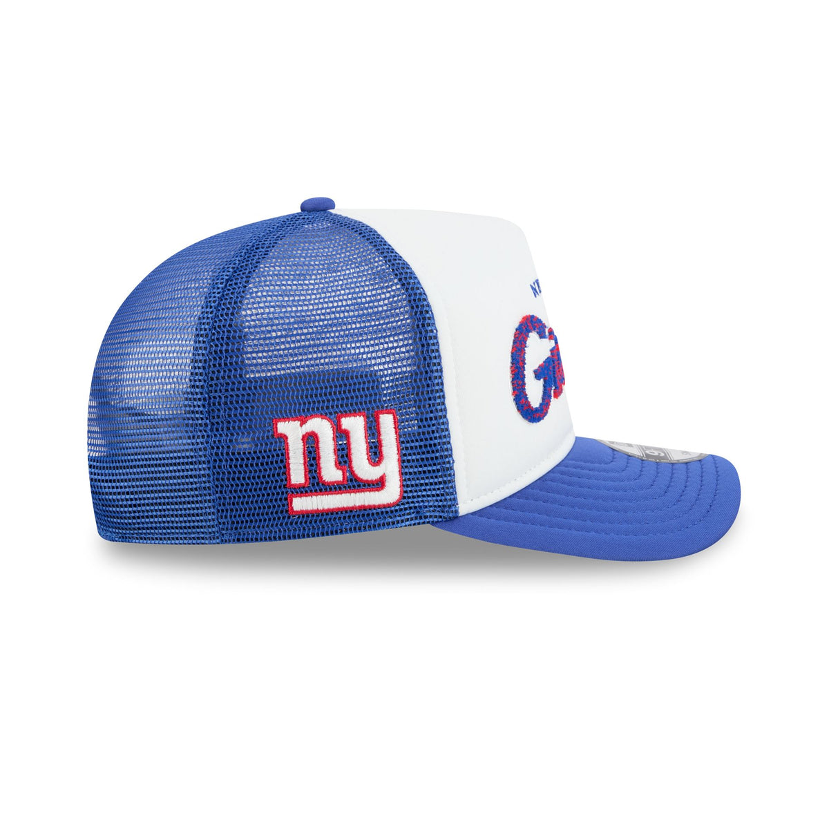 New York Giants Fade Script 9FIFTY A-Frame Trucker Hat