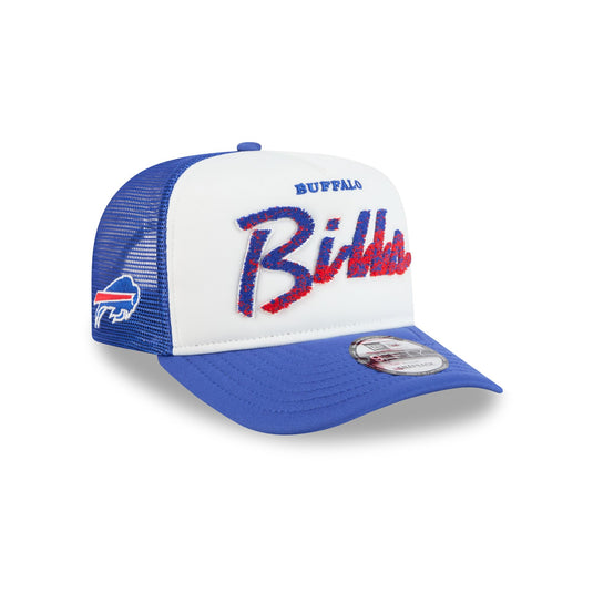 Buffalo Bills Fade Script 9FIFTY A-Frame Trucker Hat