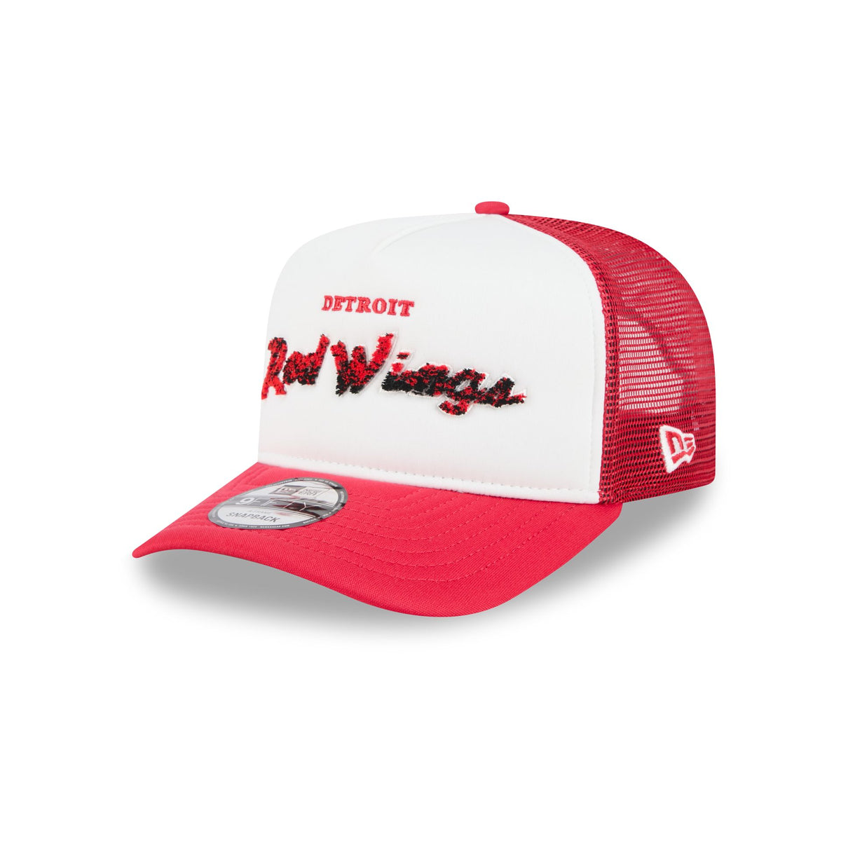 Detroit Red Wings Fade Script 9FIFTY A-Frame Trucker Hat