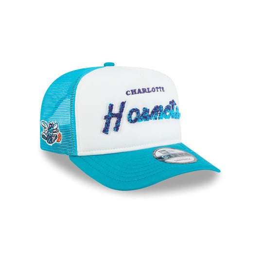 Charlotte Hornets Fade Script 9FIFTY A-Frame Trucker Hat